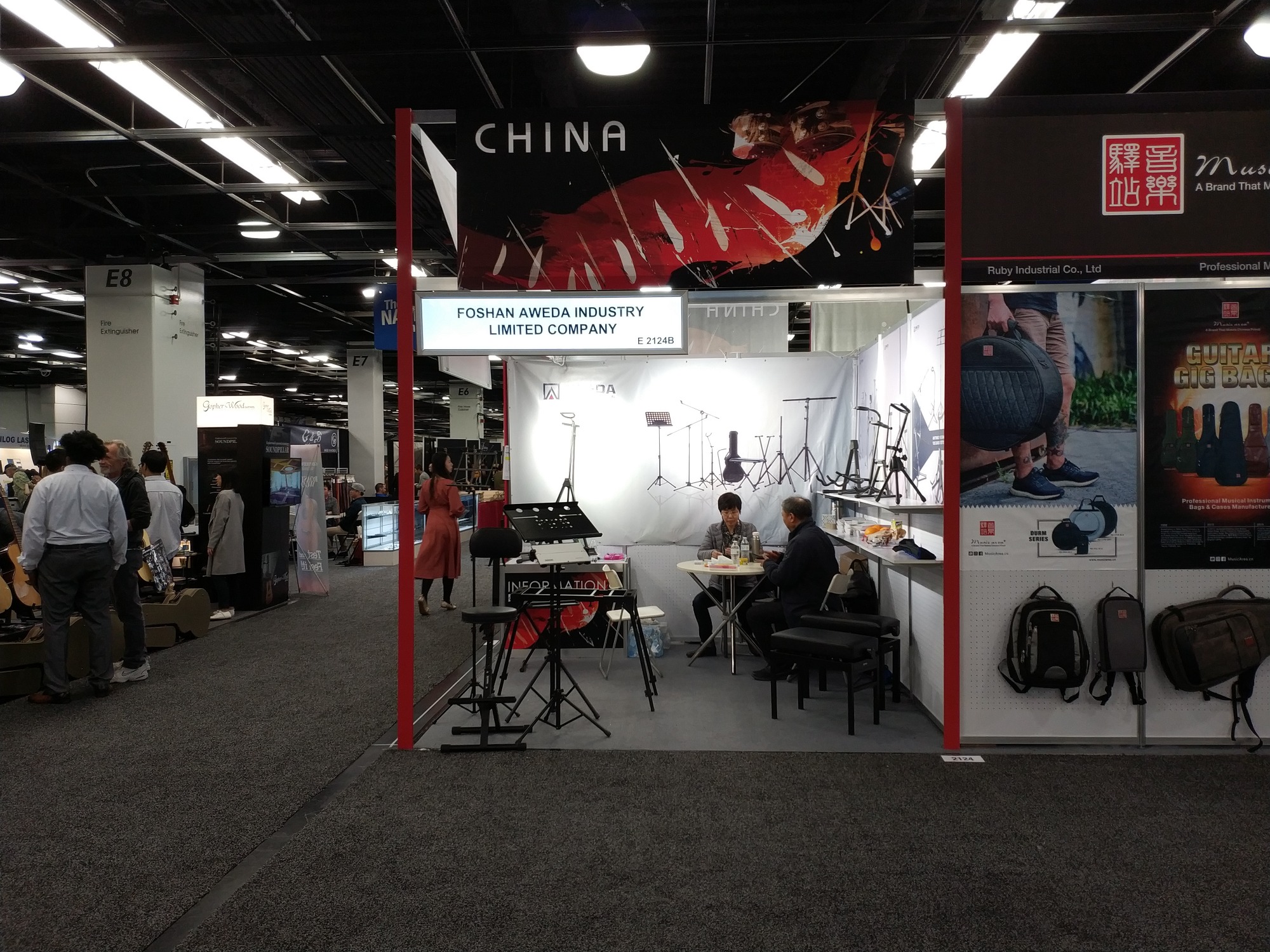 Great Show! AWEDA Industry Limited Company at 2018 NAMM.